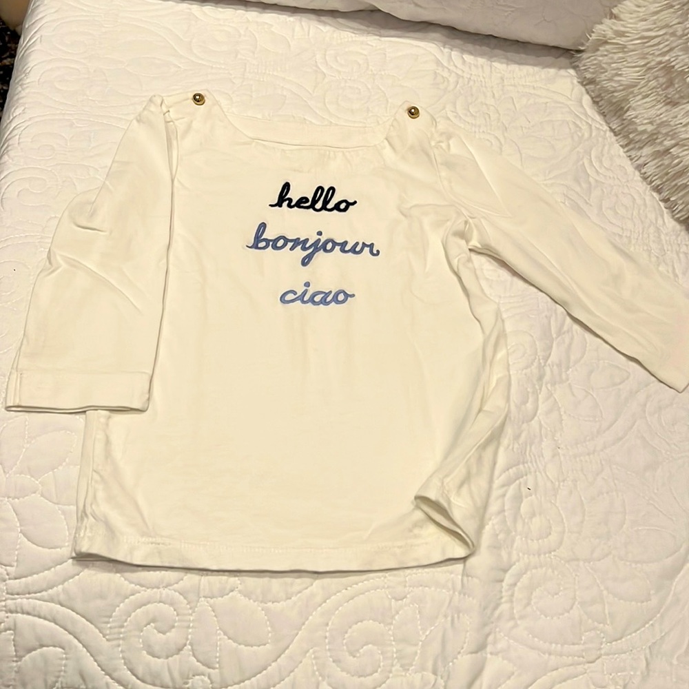 Janie and Jack 3/4 sleeve shirt. Size 5
